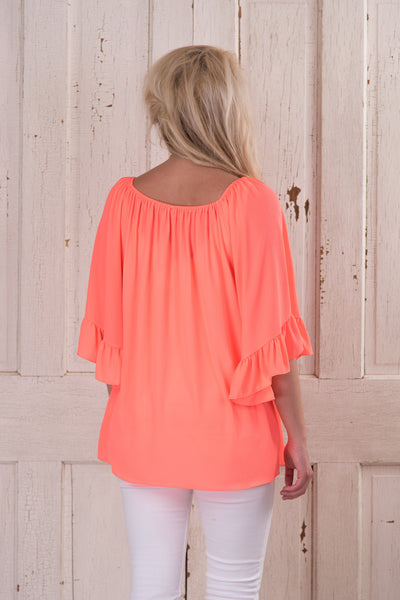 Outstanding In Nashville Tunic - Coral
