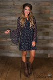 *1 LEFT - MEDIUM* Paisley In The Park Dress - Navy
