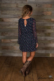 *1 LEFT - MEDIUM* Paisley In The Park Dress - Navy