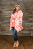 *1 LEFT - 1X* Curvy| Pretty Please Tunic - Coral/White