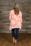*1 LEFT - 1X* Curvy| Pretty Please Tunic - Coral/White