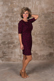 *1 LEFT - SMALL* Primrose Dress - Black/Magenta