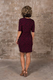 *1 LEFT - SMALL* Primrose Dress - Black/Magenta