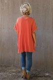 September Sunset Cardigan - Rust