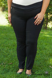 Curvy| Sharp Dressed Pants - Black