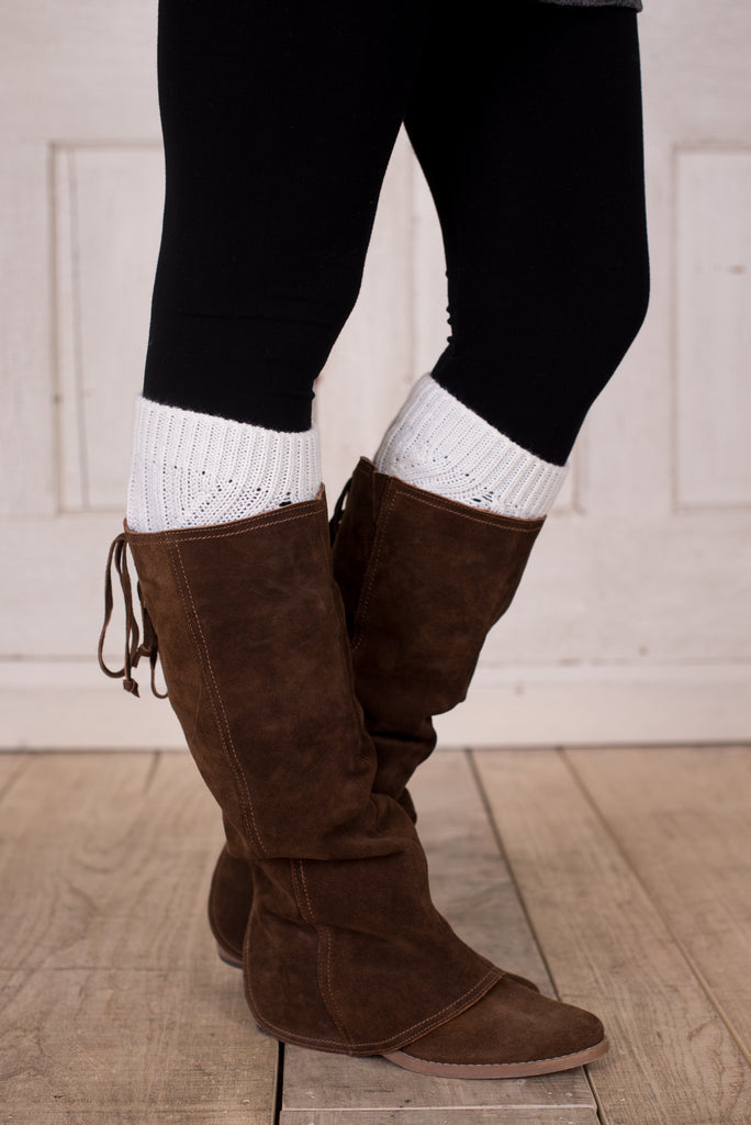 Snowy Days Leg Warmers - Ivory