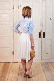 Spoonful of Sugar Midi Skirt - White