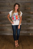 Spring Into Color Top - White/Multi