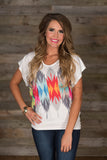 Spring Into Color Top - White/Multi