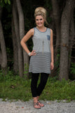 Summer In Seagrove Tunic - Gray/Lt Denim