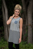 Summer In Seagrove Tunic - Gray/Lt Denim
