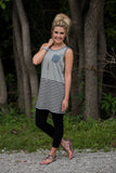 Summer In Seagrove Tunic - Gray/Lt Denim