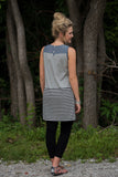 Summer In Seagrove Tunic - Gray/Lt Denim