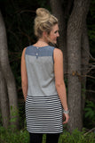 Summer In Seagrove Tunic - Gray/Lt Denim