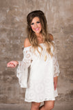 *1 LEFT - 1XL* Curvy| Utah Union Lace Dress - Ivory