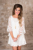*1 LEFT - 1XL* Curvy| Utah Union Lace Dress - Ivory