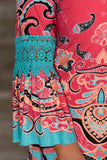 *1 LEFT - 3XL* Curvy| Valerie Dress - Fuchsia/Teal